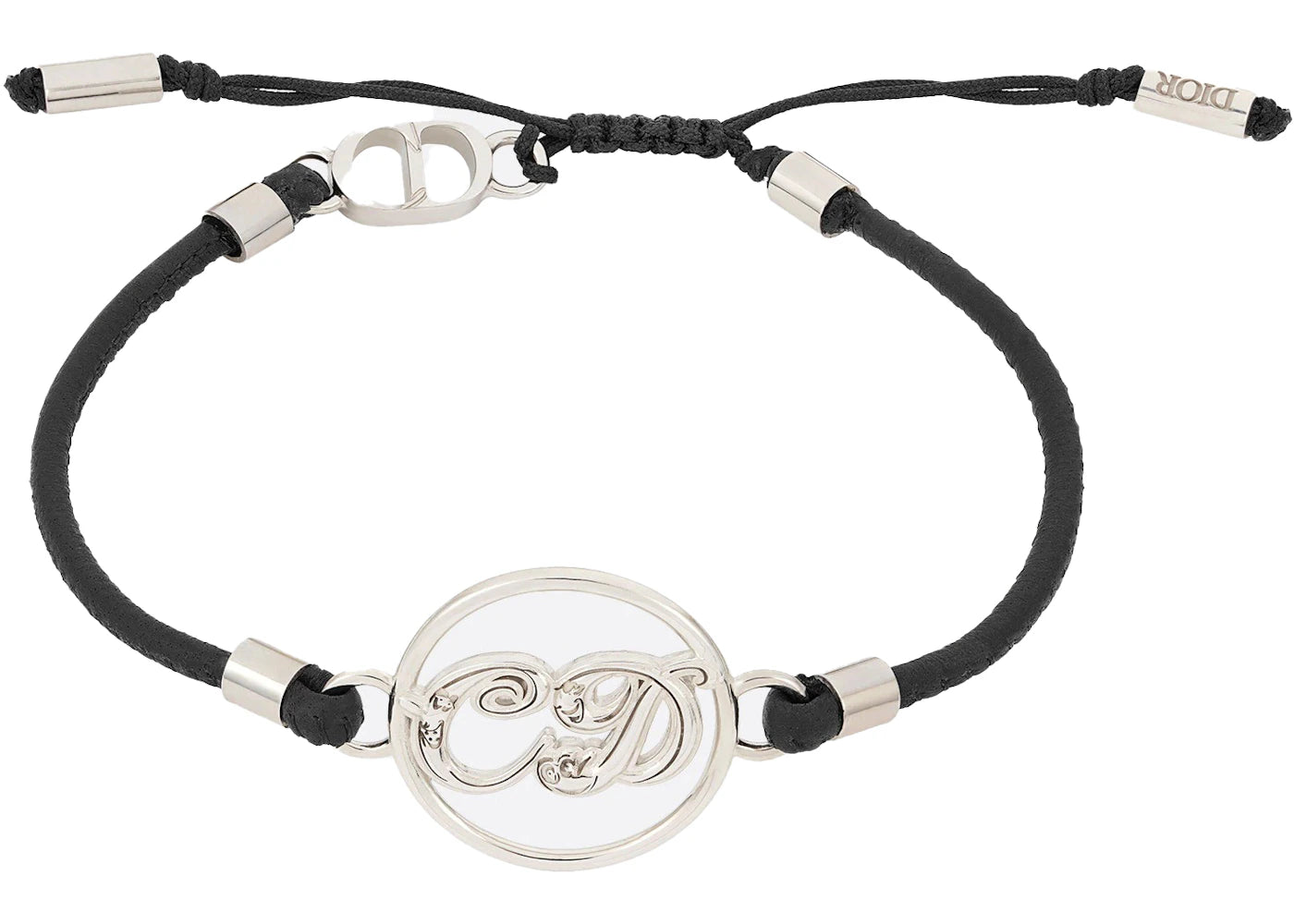 Dior x Kenny Scharf Bracelet Silver and Black Calfskin