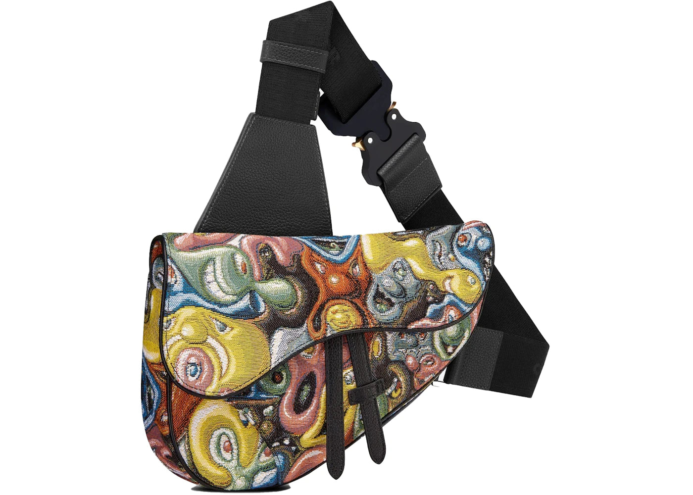 Dior x Kenny Scharf Saddle Bag Multicolor