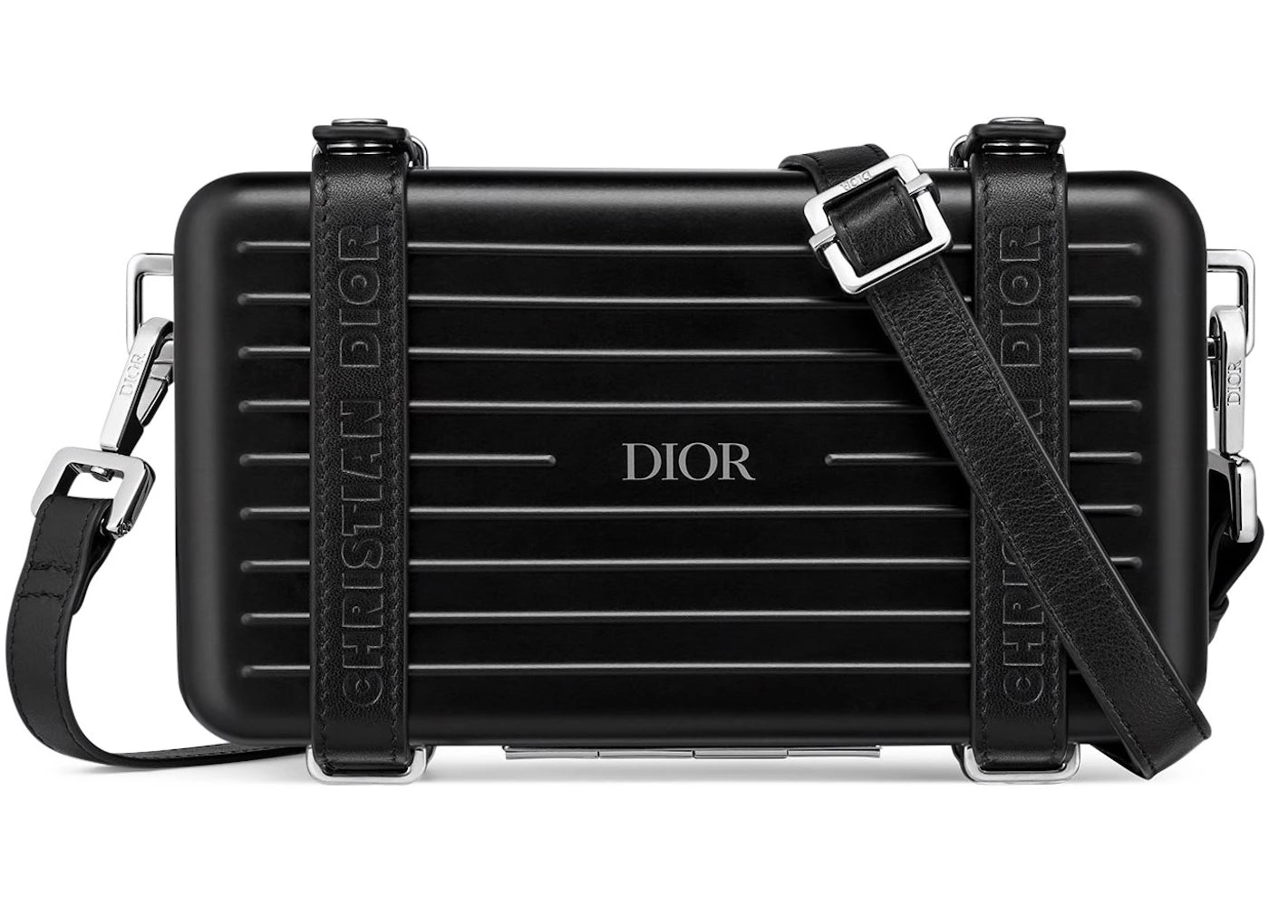 Dior x RIMOWA Personal Clutch On Strap Aluminium Black