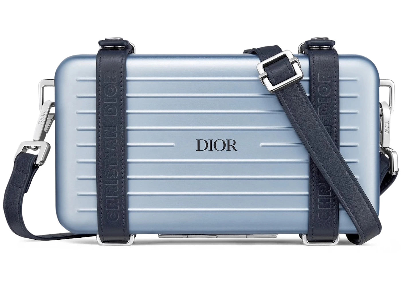 Dior x RIMOWA Personal Clutch On Strap Aluminium Blue