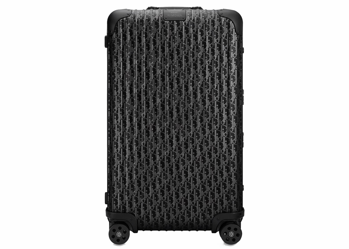 Dior x RIMOWA 4-Wheel Large Suitcase Aluminium Dior Oblique Black