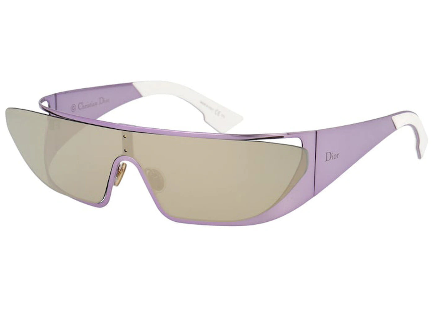 Dior Purple Dior x Rihanna Rectangular Frame Sunglasses Purple