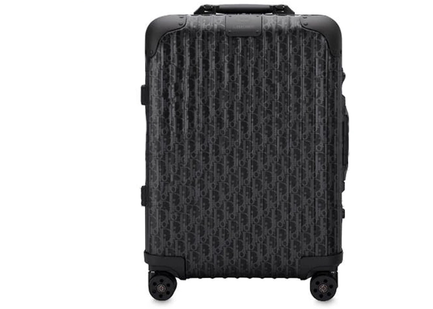 Dior x RIMOWA 4-Wheel Cabin Suitcase Aluminium Dior Oblique Black