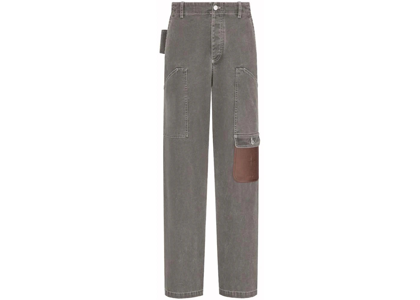 Dior x Stone Island Cotton Canvas Cargo Jeans Black