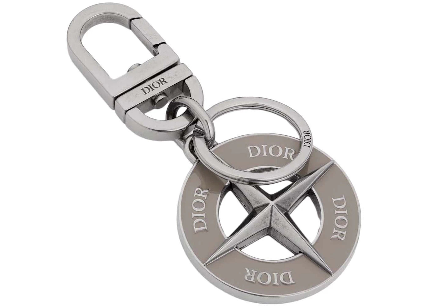 Dior x Stone Island Key Ring Gray