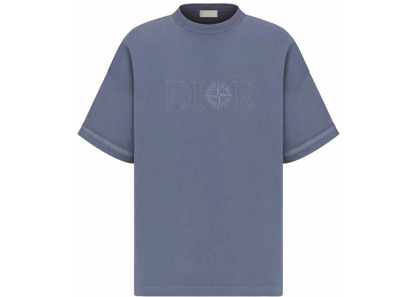 Dior x Stone Island Oversized Fit T-Shirt Blue