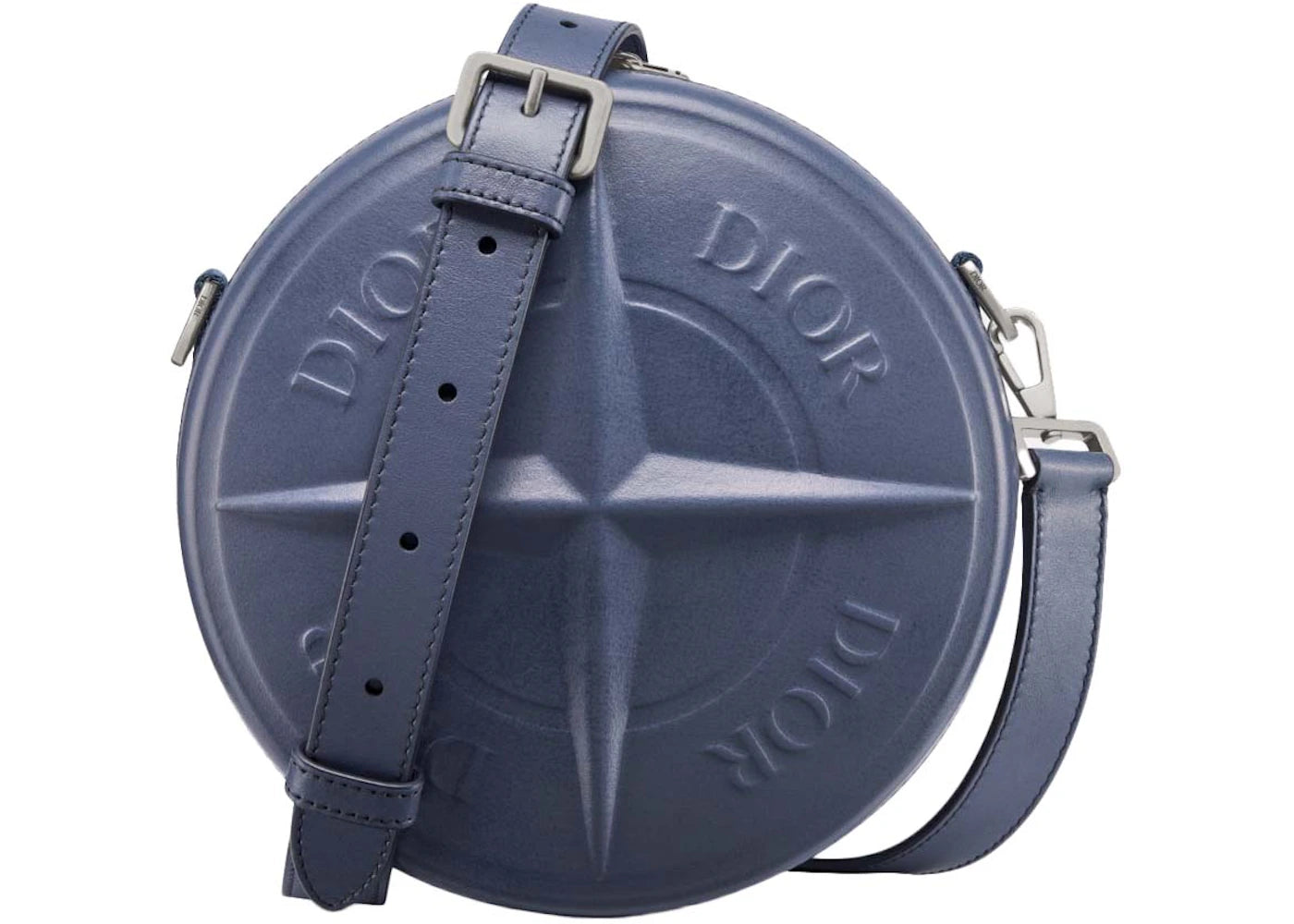 Dior x Stone Island Round Bag Blue