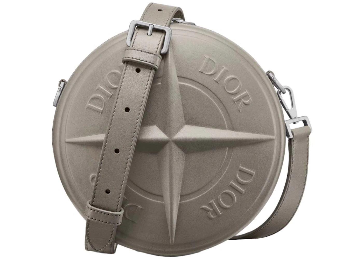 Dior x Stone Island Round Bag Gray