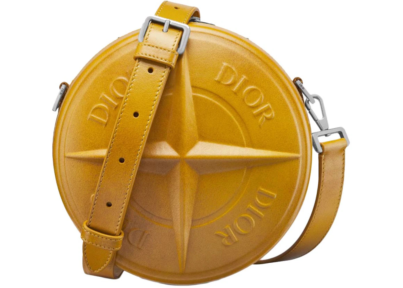 Dior x Stone Island Round Bag Yellow