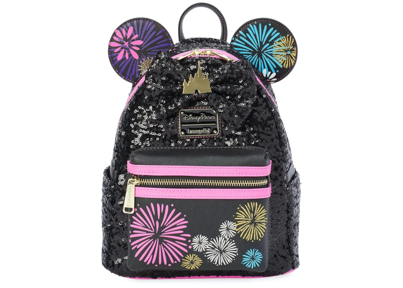 Disney Minnie Mouse Main Attraction December Nighttime Fireworks & Castle Finale Backpack