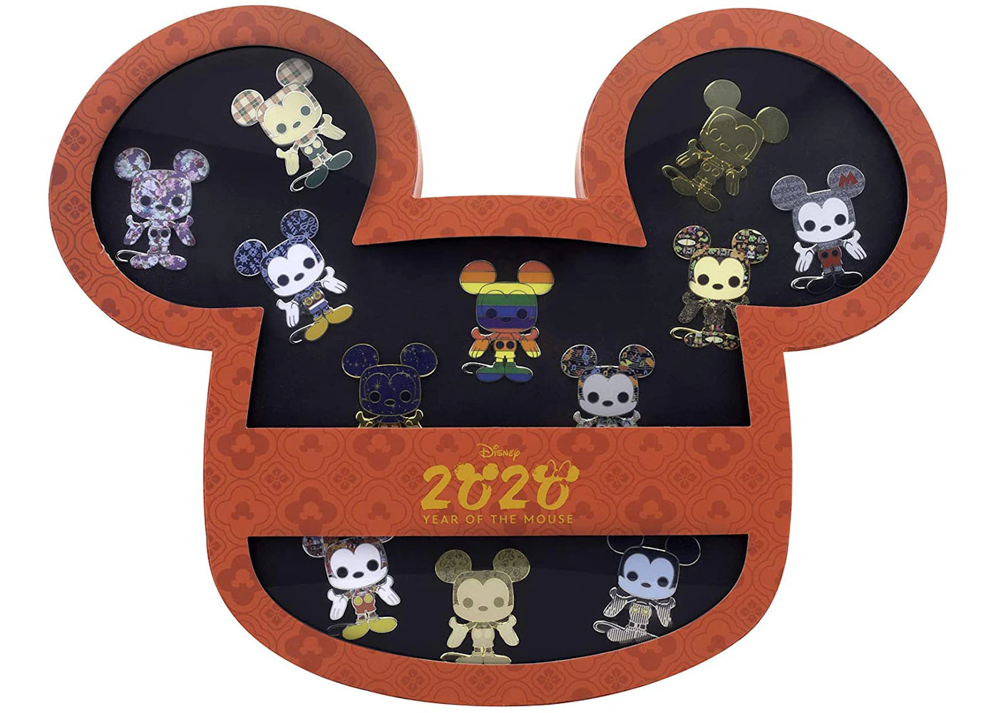 Disney x Funko Mickey Mouse Year of the Mouse Enamel 12 (Amazon Exclusive) Pin Set