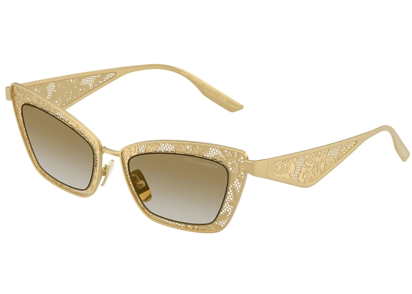 Dolce & Gabbana Cat-Eye Sunglasses Matte Gold (DG_2311_12246E_51mm)