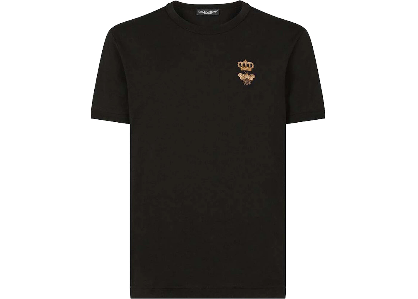 Dolce & Gabbana Cotton French Wire Embellishment T-shirt Black