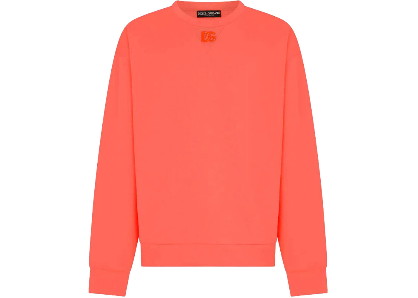 Dolce & Gabbana Jersey Metal DG Logo Sweatshirt Pink