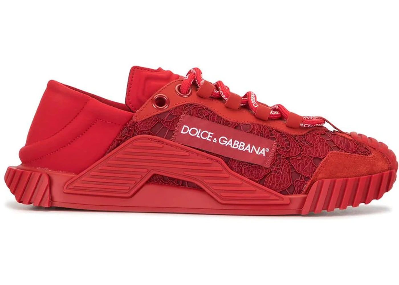 Dolce & Gabbana NS1 Low Top Red Lace (Women's)