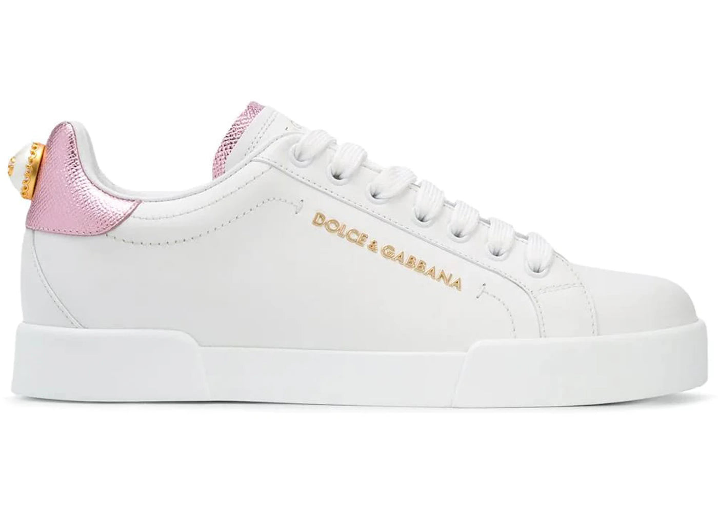 Dolce & Gabbana Portofino White Metallic Pink Pearl (Women's)