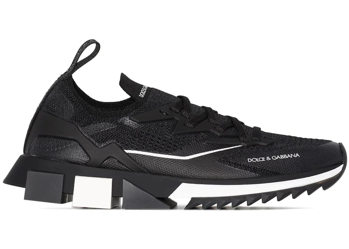 Dolce & Gabbana Sorrento Lace Up Black White (Women's)