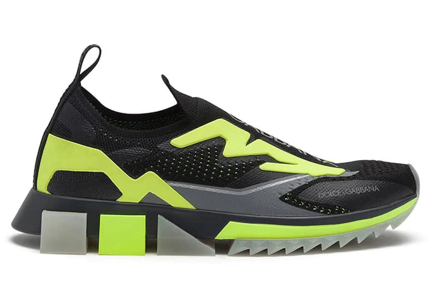 Dolce & Gabbana Sorrento Slip On Black Yellow (Women's)