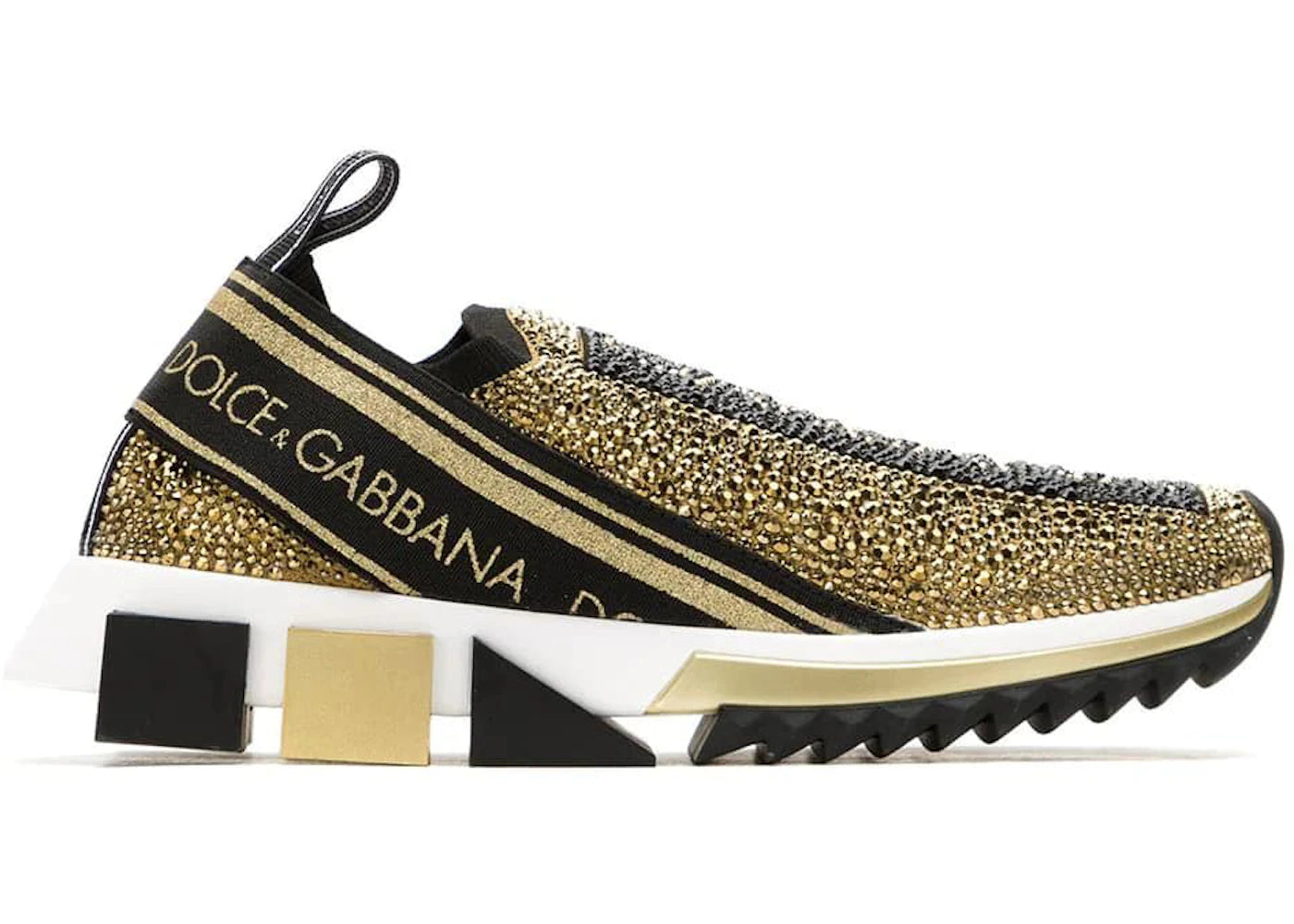 Dolce & Gabbana Sorrento Slip On Gold Crystal (Women's)