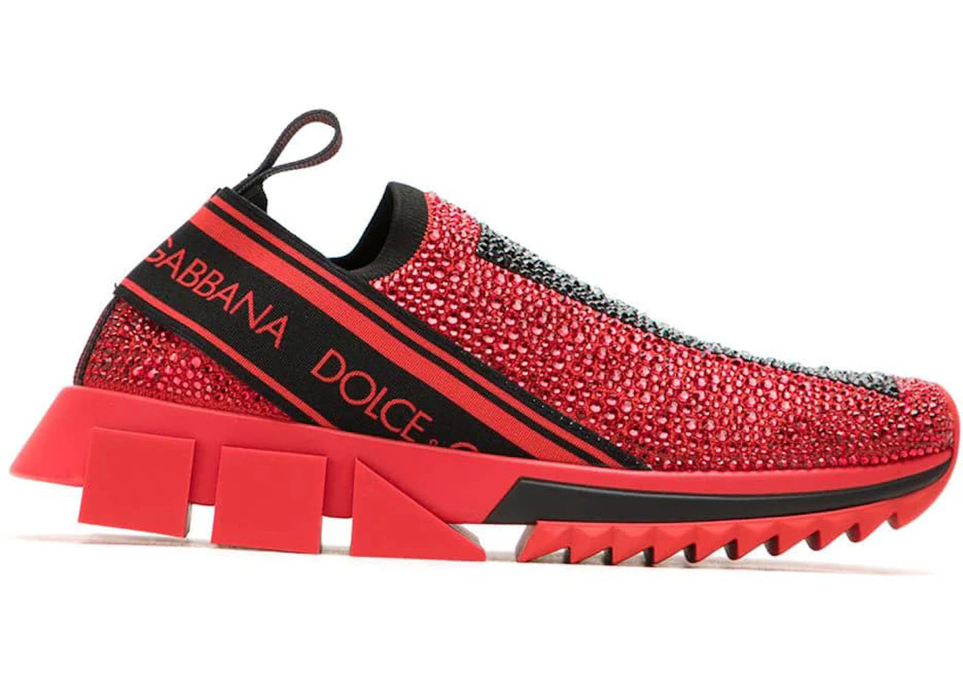 Dolce & Gabbana Sorrento Slip On Red Crystal (Women's)