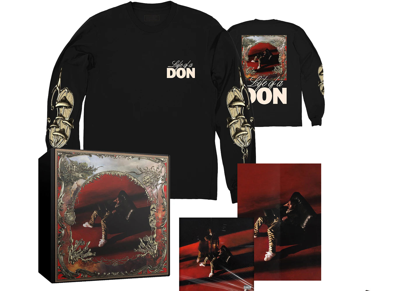 Don Toliver Life of a Don Album Box Set w/ Longsleeve Black