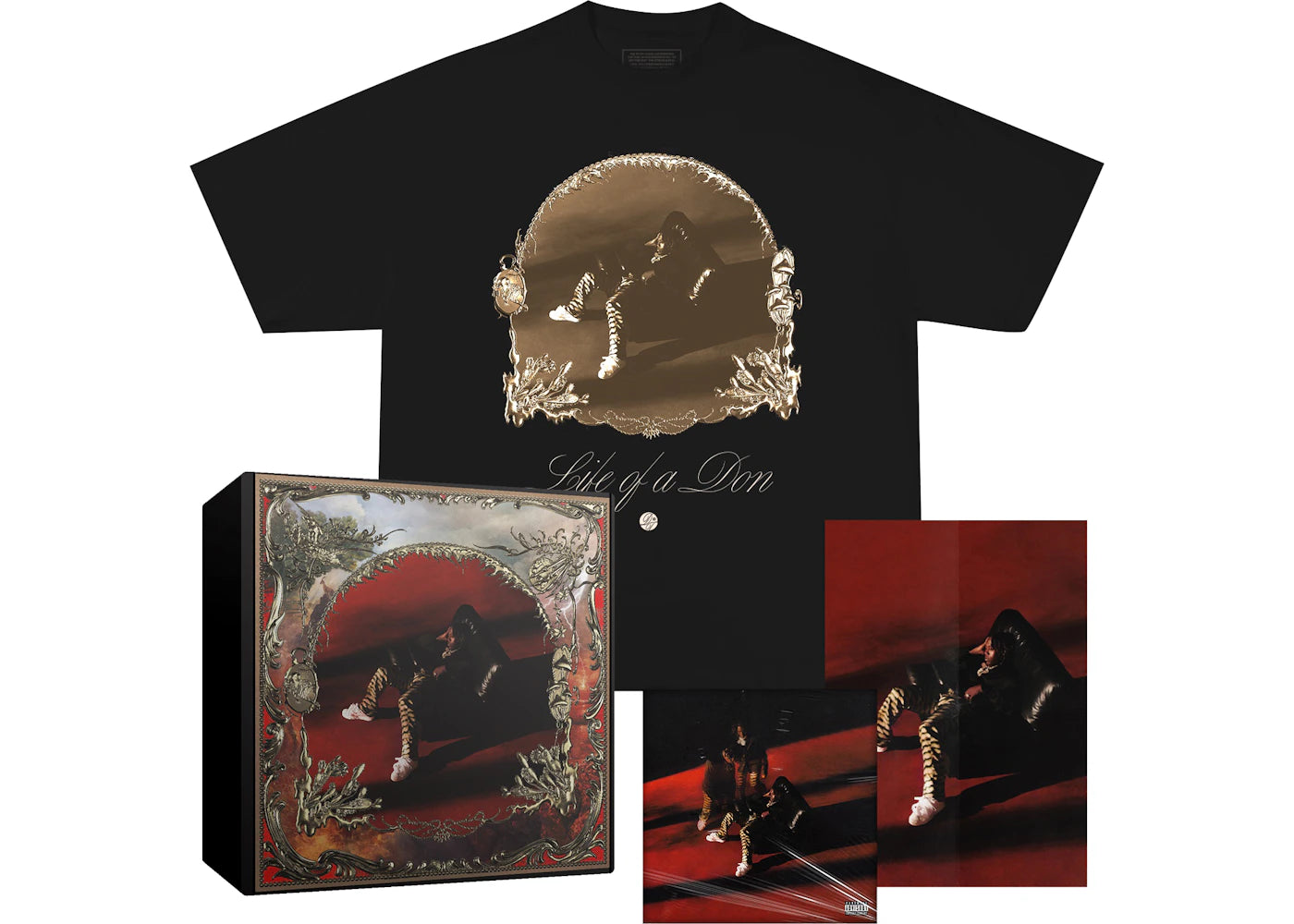 Don Toliver Life of a Don Album Box Set w/ T-Shirt Black