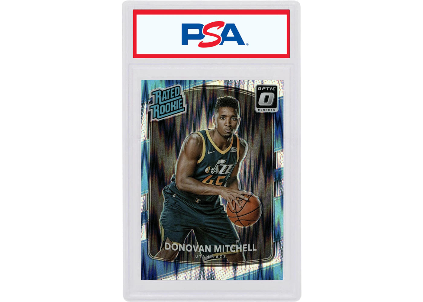 Donovan Mitchell 2017 Donruss Optic Rookie Shock #188 (PSA or BGS Graded)