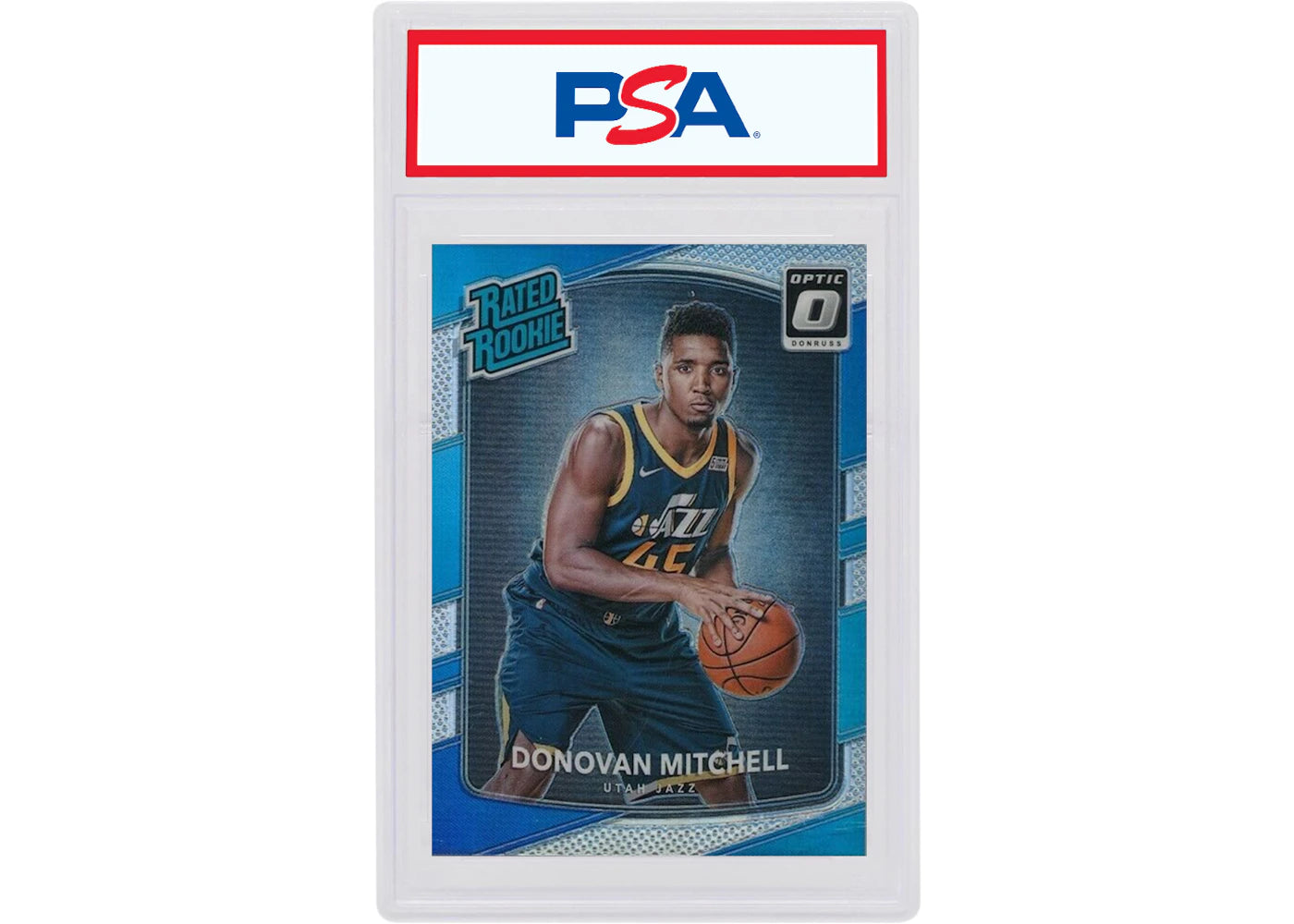 Donovan Mitchell 2017 Panini Donruss Optic Rookie Holo #188 (PSA or BGS Graded)
