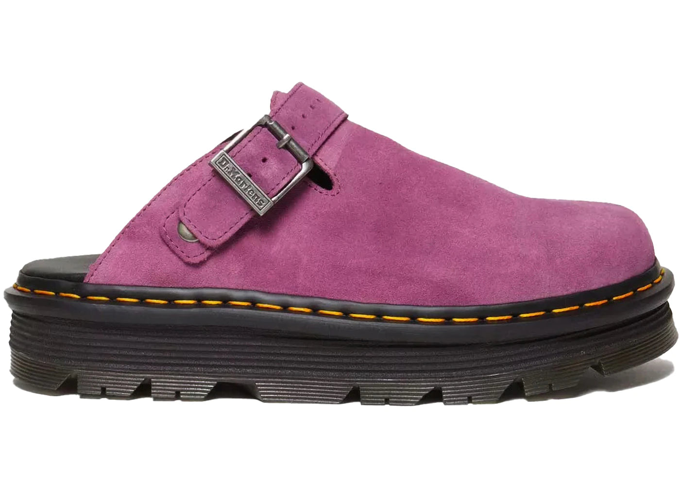 Dr. Martens Zebzag Suede Slingback Platform Mule Muted Purple