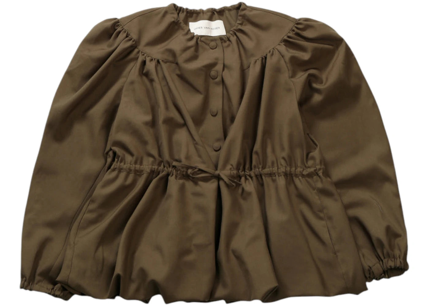 Dries Van Noten Drawstring Jacket Khaki