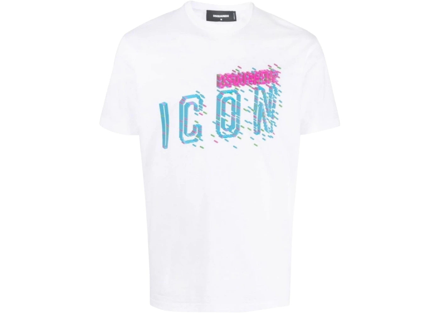 Dsquared2 Icons Pixel Logo Cool Fit T-Shirt White
