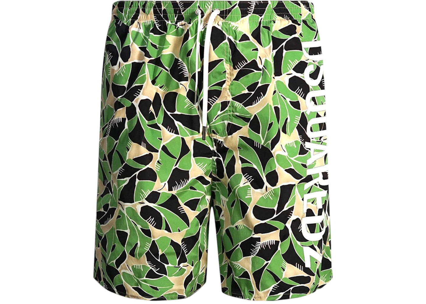 Dsquared2 Leaf Design Swim Shorts Green