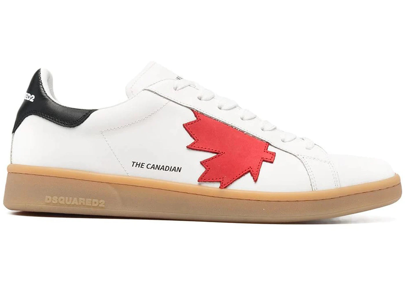 Dsquared2 Mape Leaf Low Top Red