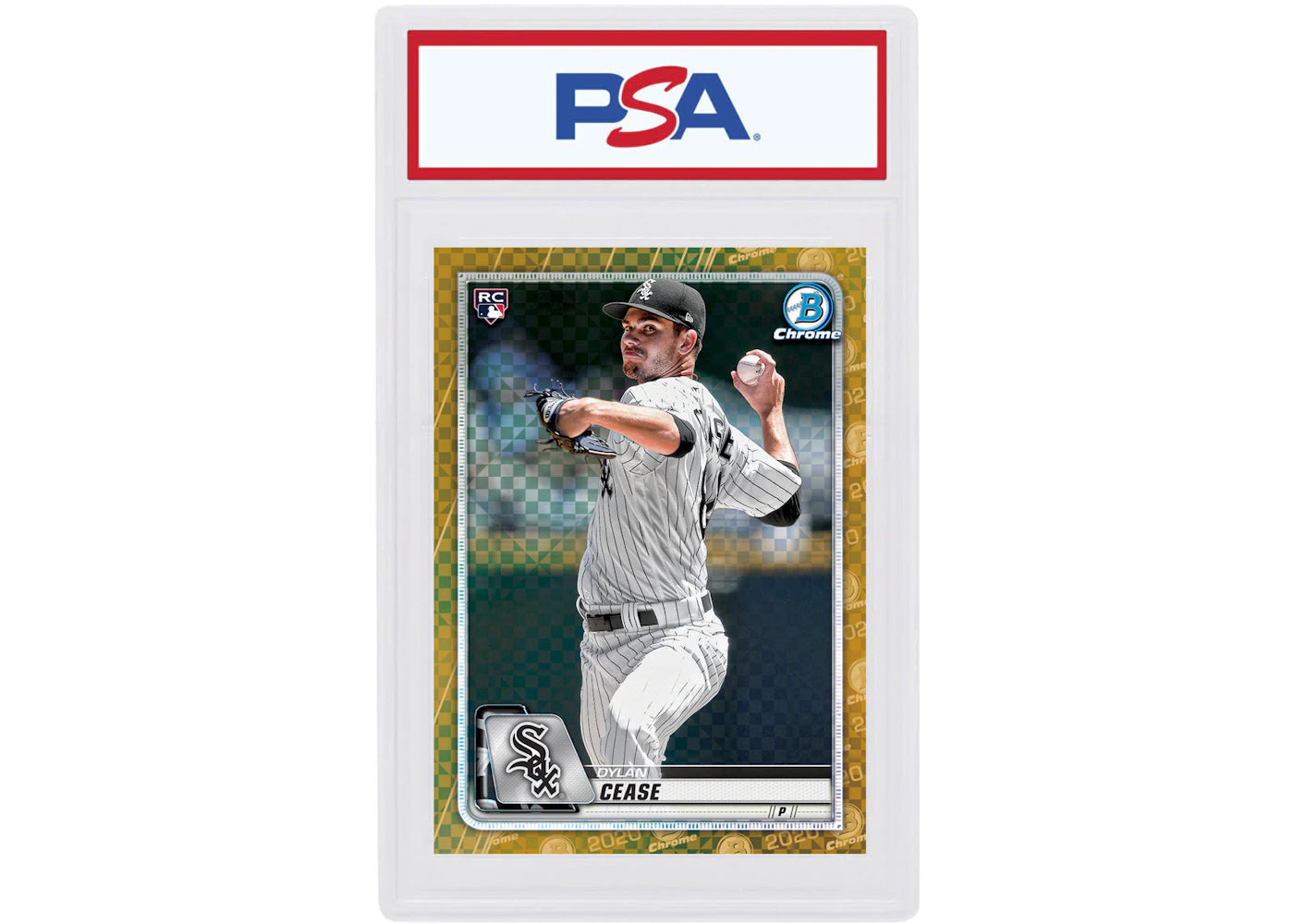 Dylan Cease 2020 Bowman Chrome X Rookie Gold X-Fractor /3 #72 (PSA or BGS Graded)