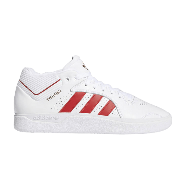 adidas Tyshawn Cloud White Scarlet