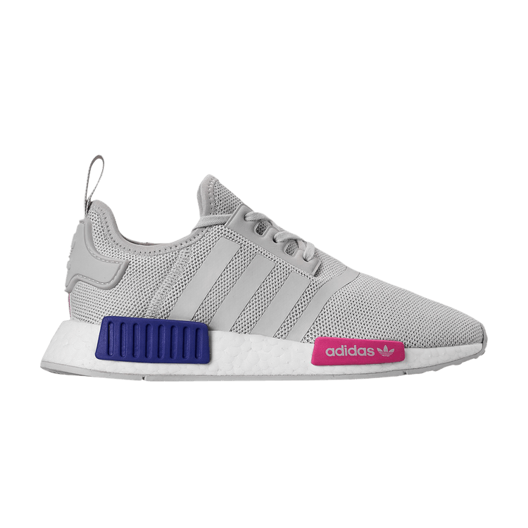 adidas NMD R1 Grey One Grey One Shock Pink (GS)