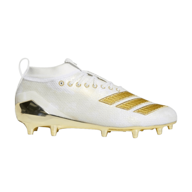 adidas Adizero 8.0 Cleat Cloud White Gold Metallic