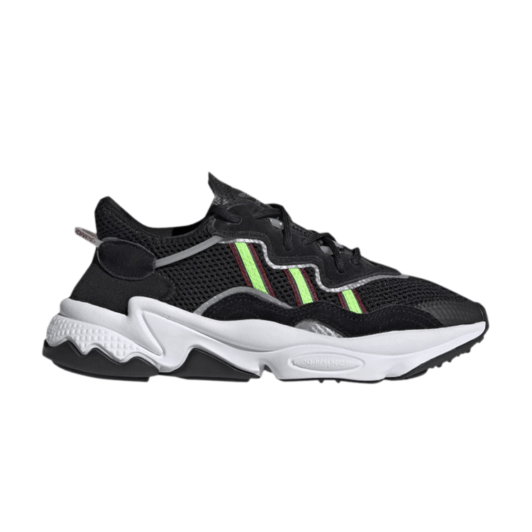 adidas Ozweego Core Black Solar Green (GS)