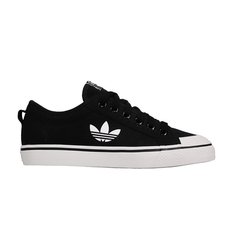 adidas Nizza Trefoil Core Black Crystal White (Women's)