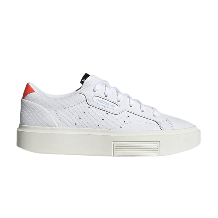 adidas Sleek Super White Croc Solar Red (Women's)