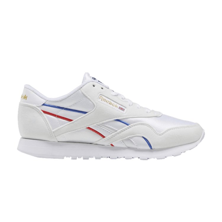 Reebok Classic Nylon White Radiant Red Blue (Women's)