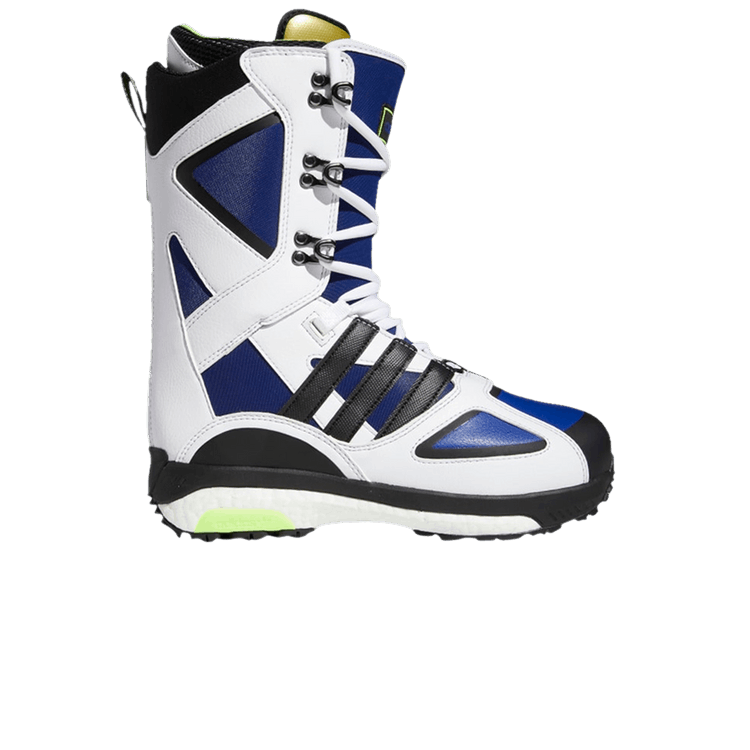 adidas Snowboarding Tactical Lexicon ADV Snowboard Boot White Blue Signal Green