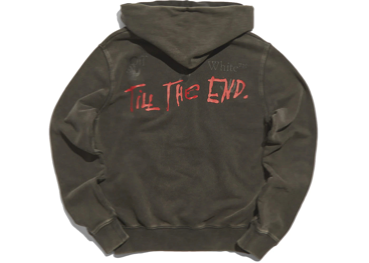 END. x Off-White Till The End Popover Hoodie Black/Red/Black