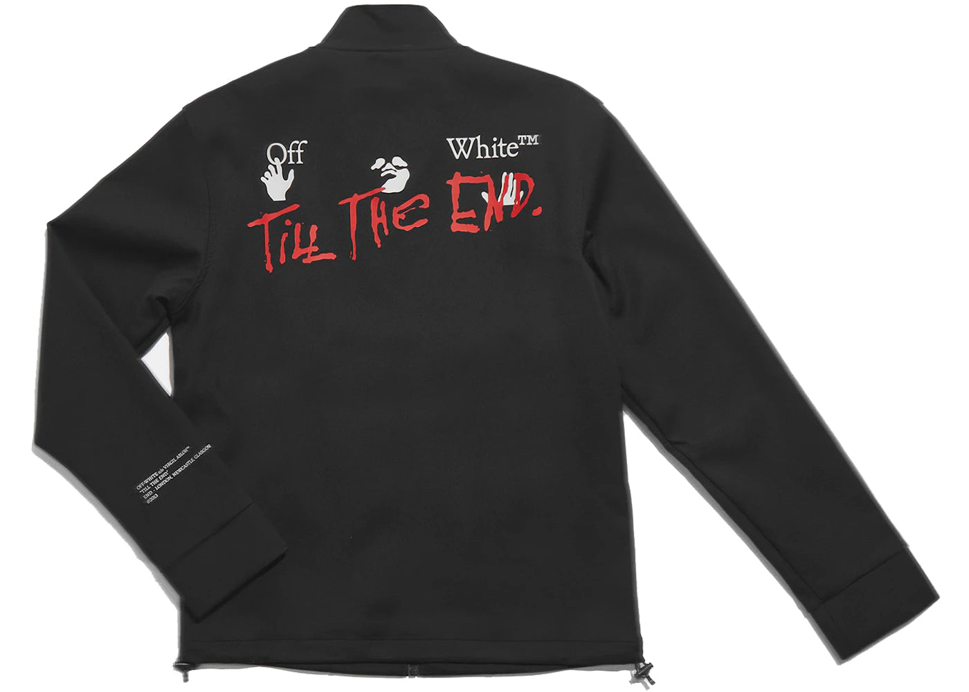 END. x Off-White Till The End Track Jacket Black/Red/White