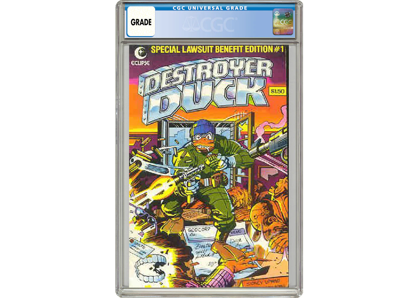 Eclipse Destroyer Duck (1982) #1 Comic Book CGC Graded