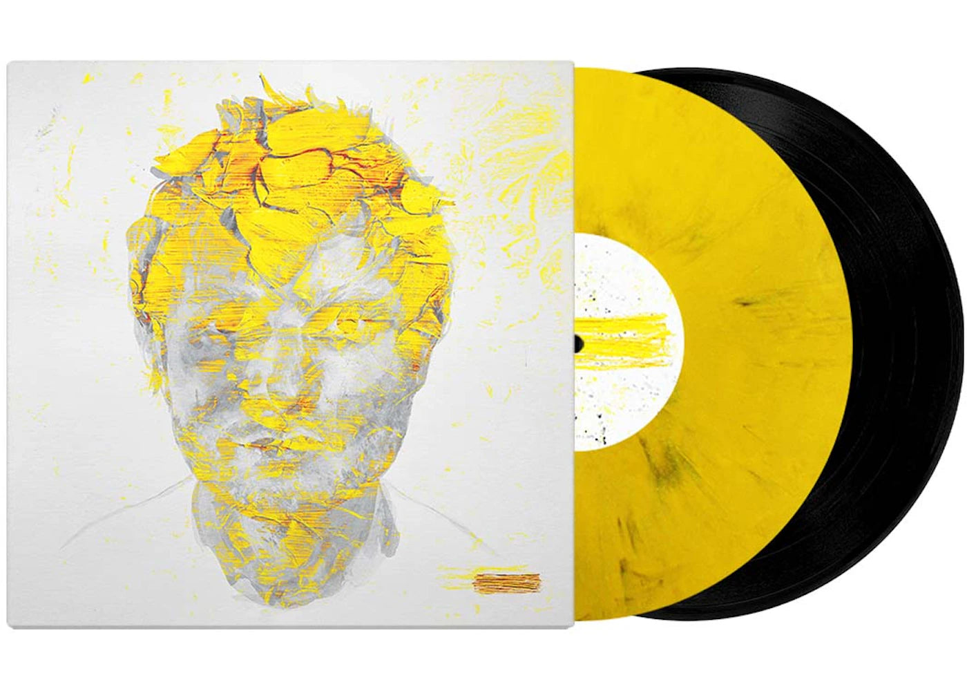 Ed Sheeran Subtract Deluxe 2XLP Vinyl Black & Yellow and Black Marble