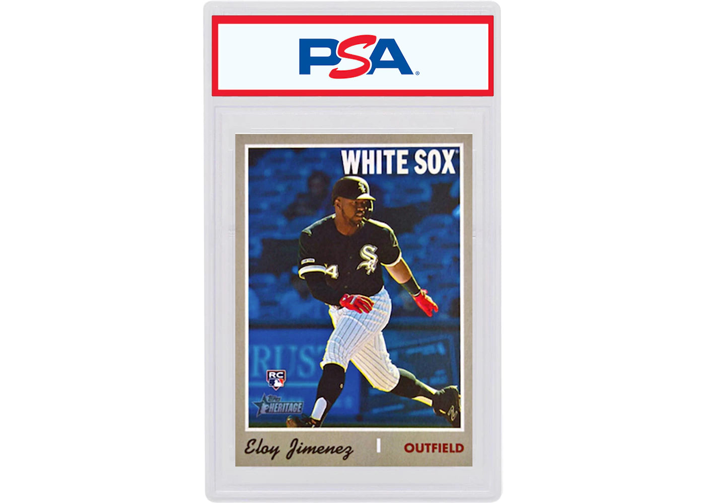 Eloy Jimenez 2018 Topps Heritage Rookie Action Variation #516 (PSA or BGS Graded)