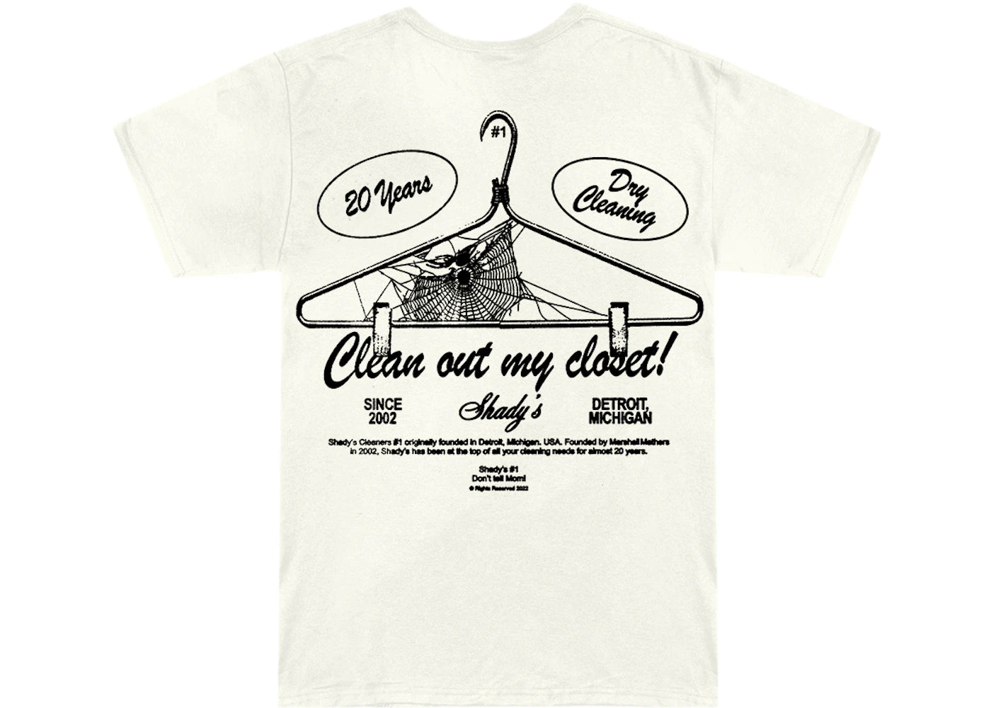 Eminem Shady Cleaners T-shirt Cream