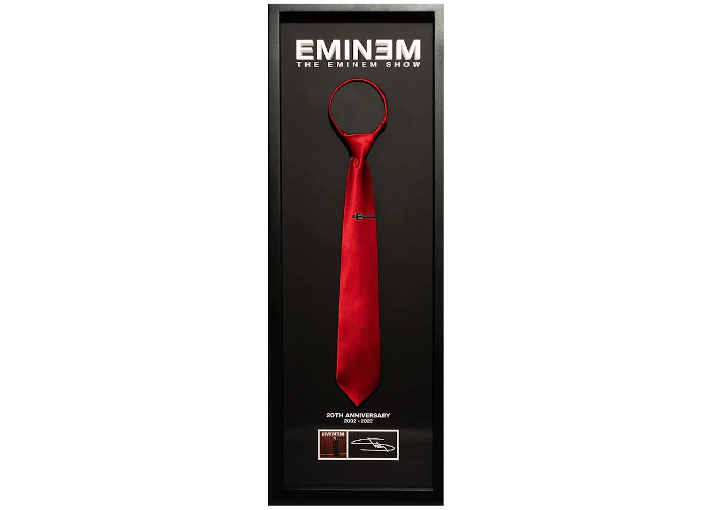 Eminem The Enimem Show Framed Shady Red Tie (Signed)