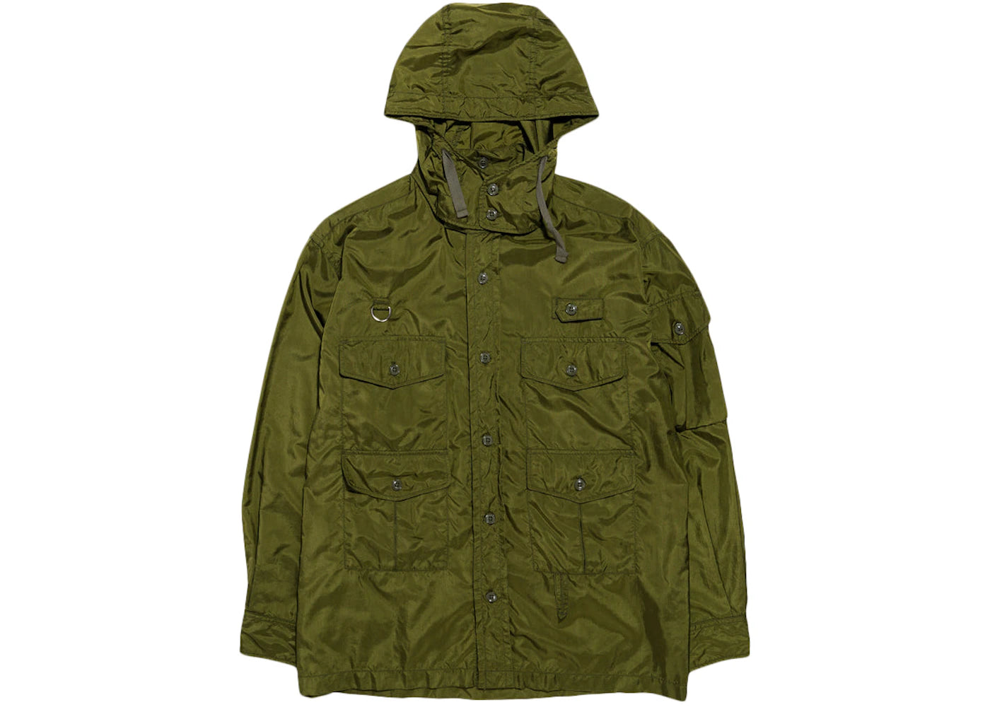 Engineered Garments Nylon Ripstop Fishing Overshirt Olive